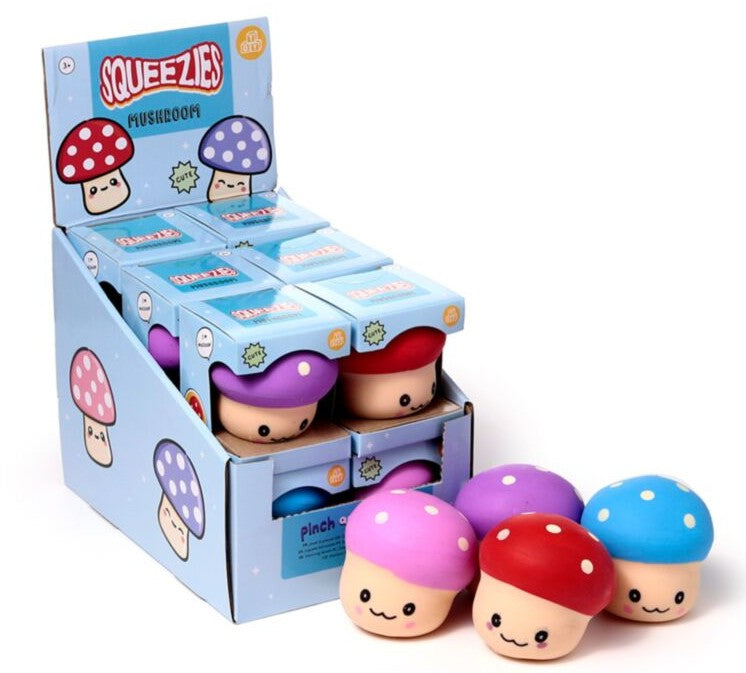 Squishy Mushrooms dough-feel squishy toys